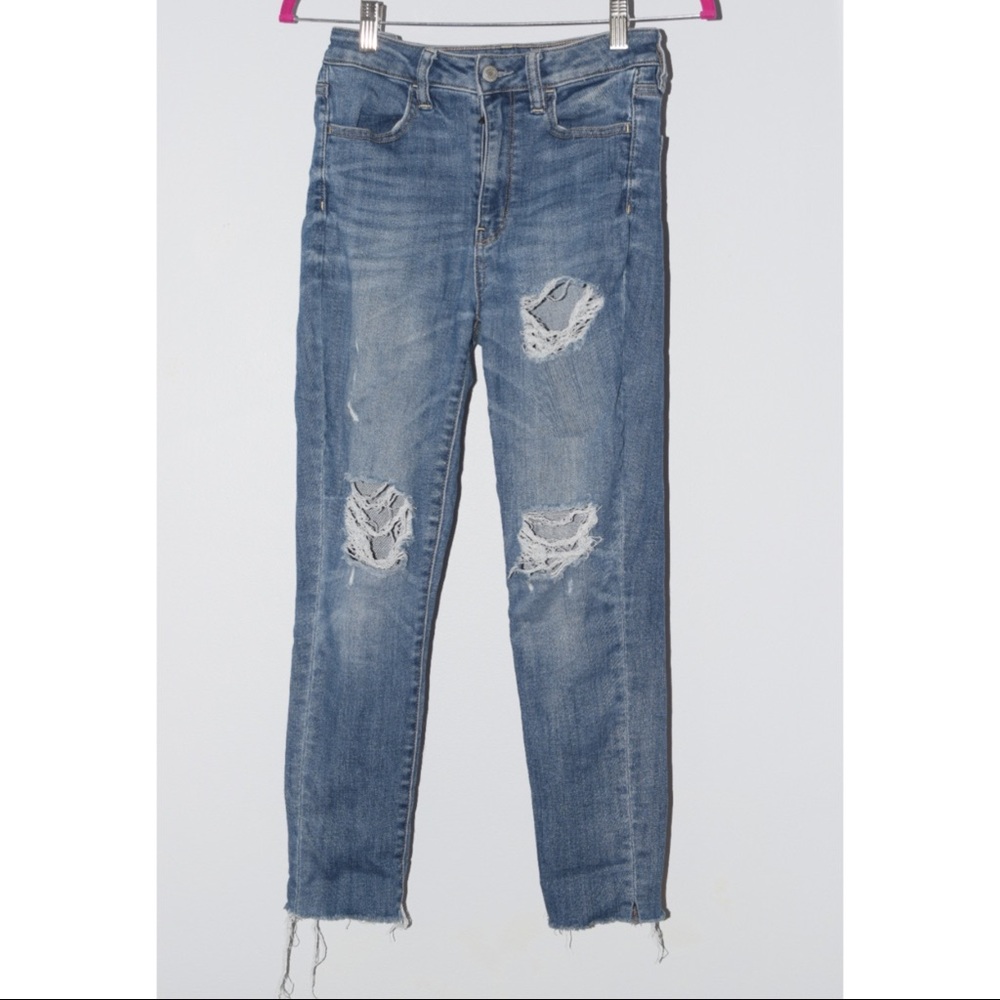 American Eagle Outfitters distressed jeggings